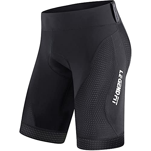 LEGENDFIT Herren Radhose 4D Gepolstert Rennrad Fahrrad Reiten Halbe Hose Fahrrad Strumpfhose mit Handtuchschlaufe Fahrradbekleidung Cover