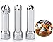 BIGSHELESH Edelstahl Tüllen 3er Spritztüllen Set Spritzbeutel Düsen Für Sahnespender Schlagsahne Dispenser Tüllen-Set Universal-Sahnespender-Ersatztüllen Cupcake Deko Backset Torten Dekoration