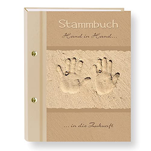 Stammbuchshop stb Hand_a4 Familienstammbuch, Beige, 31 x 24 x 1,7 cm Cover