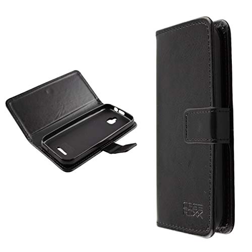 caseroxx Bookstyle-Case for Nokia 6300 4G, Cover, faux leather, black, Card Slots & Magnetic Closure