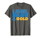I Bleed Blue & Gold t-shirt graphic t-shirt sports fan T-Shirt