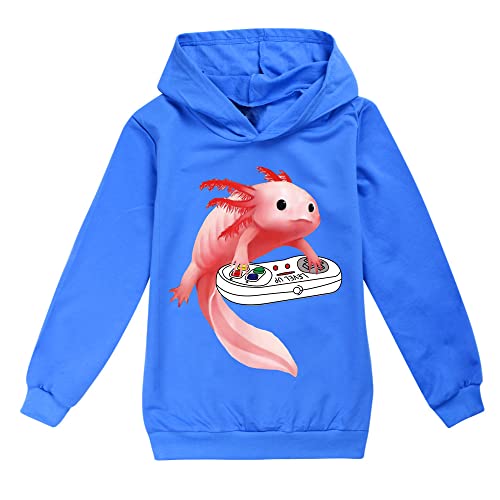 Boys Axolotl Hoodie Axolotl Kids Top Comfortable Jumper Axolotl Merch