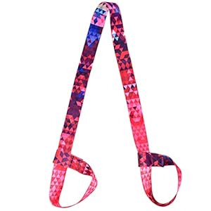 Adjustable Multicolor Yoga Mat Elastic Belt Holder Strap Shoulder Carrier – Non-Slip, Multi-Purpose, Fits All Mat Sizes (4 x 137cm)