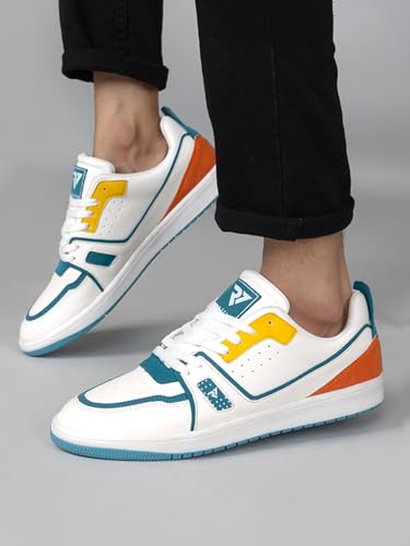 Image of Run 07 Mens Spectra PU Sole Superior Grip Mid Top Sneakers | Casual Shoes | Solid Smart Casual Walking Shoes | Cushioned Footbed with Extra Comfort Shoe