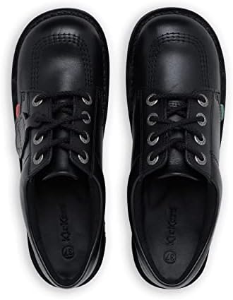Womens Kickers Kick Lo Black Leather Shoes - 6.5 UK / 40 EU | Image 4