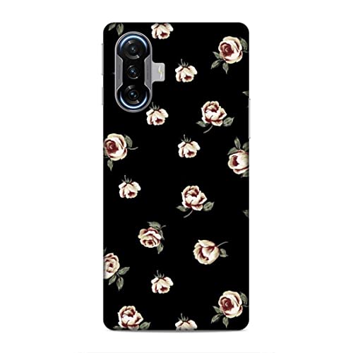 Image of Printed Mobile Back Hard Case Cover for Xiaomi Poco F3 GT | Multi Roses, Black Background, A-2183