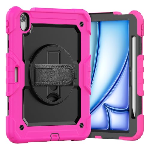 Coque Air 11" 2024 antichoc rose pour éviter les bris d'écran et chutes au bureau