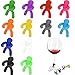 Weinglas Mark 12 Stück Glasmarkierer Weinglasmarker Kreative Markierung Gläser Wein Glas Marker Buntes Wiederverwendbare Weinglas Glasmarkierung für Party Weinglas Zur Ldentifizierung UndDekoration