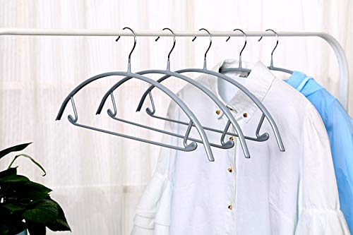 VANORIG Clothes Hanger Anti-Slip Hanger Durable High Manganese Steel Hangers PVC Resin Coating Clothing Hanger,Pack of 5