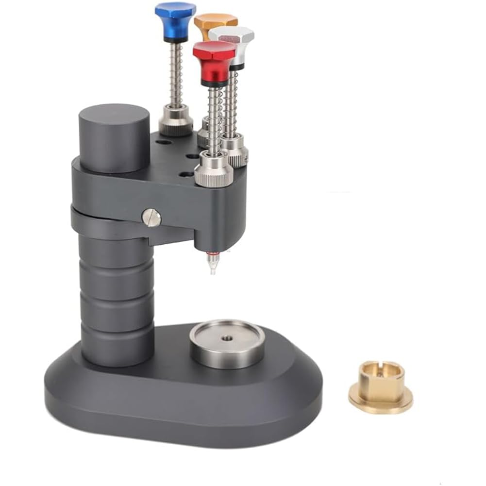 Kit de reparación de prensa manual de reloj de alta precisión de 4 pines, herramienta de ajuste de mano de reloj, agujas de prensa de montaje de relojeros, herramienta de reparación de máquinas