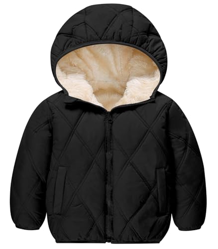 Baby Girls Winter Coat Toddler Puffer Jackets Fleece Outwear 12M-5T