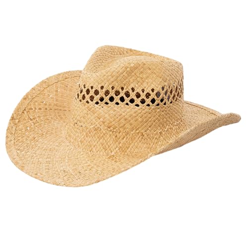 Chapeau de paille en raphia haut de gamme à bords extra-larges