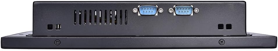 10.1 Inch Backlit TFT LED Embedded Industrial Panel PC, Resistive Touch Screen, J1900, PW12, 1024 x 600, VGA, 4 x USB, LAN, 3 x COM, 0 RAM, 0 Storage, Barebone No System