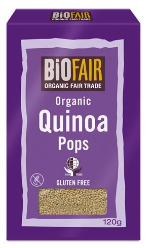BIOFAIR Lot de 4 sachets de quinoa Pops bio