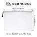 A4 Document Holder with Zipper (15 Pack) – Large Stylish Multipurpose Organizer Folder for School Supplies, Business Papers, Files and More - Clear Mesh Weatherproof Protection Storage Sheet