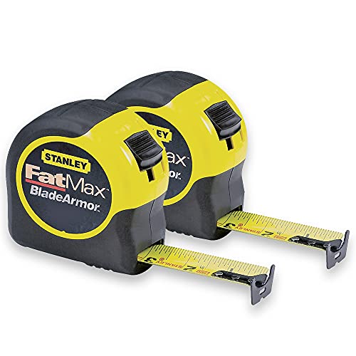 Stanley 33-726 8m/26-Feet by 1-1/4-Inch FatMax Metric/Fractional Tape Rule (2-(Pack))