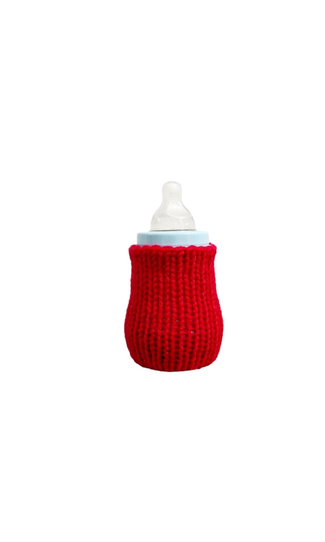Handmade bottle covers made to fit 160ml MAM bottles - bottle not included (Red)