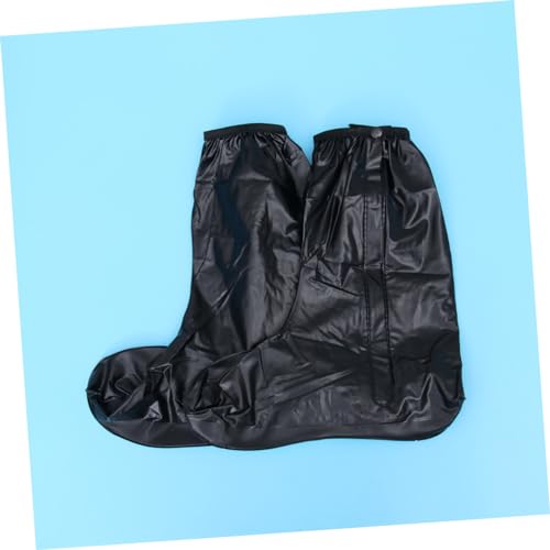 Cubrezapatos Reutilizables para Hombre con Cierre de Cremallera y Suela Antideslizante Negro XXL, Duraderos e Impermeables para Días de Lluvia miniatura 3