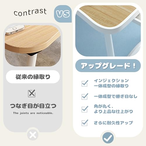 Tidy Space 折りたたみテーブル 幼児 勉強机 子供用テーブル ローテーブル 折り畳み ミニテーブル ラップデスク インストールは不要です 軽量 便利な収納 [5]