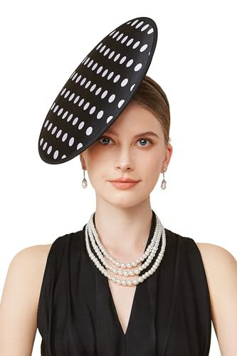 Chapeau bibi à pois pour demoiselle d'honneur au rallye Kentucky Derby