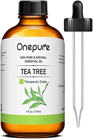 Onepure 100% Pure Tea Tree Essential Oil - (4.0 Fl Oz/118ml) - Aromatherapy Essential Oils for Diffuser and Topical Use Natural Oils for Home and Work
