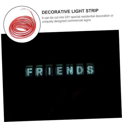 Tira de luz LED flexible de silicona roja 12V OSALADI miniatura 7