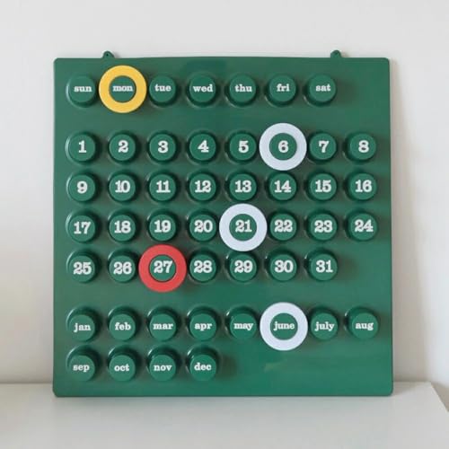 �����O�f�C�g�J�����_�[ Ring Date Calendar ���N�J�����_�[ �E�H�[���J�����_�[(�O���[��)