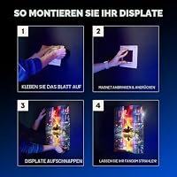 Displate Magnete für Metallposter Selbstklebend Set 9 Stück - Magnete Stark zum Kleben für Wand - Neodym Magnet Kit - Einfache Montage - Magnetische Wandkunst - Schutzblatt gratis – Ansicht 4