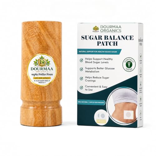 Image of Vijaysar Wood Herbal Glass (200 ml) | Ayurvedic Wooden Tumbler for Wellness | Natural Sugar Balance Patch | Handcrafted Indian Kino Tree Glass 200 ML with 10 Pcs Patch