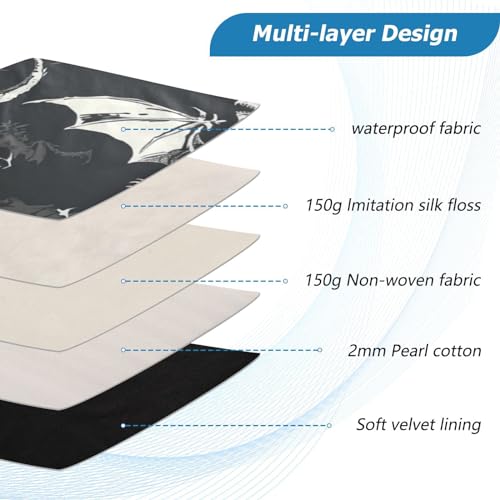 Funda portátil impermeable 13-14 pulgadas con diseño dragones miniatura 4