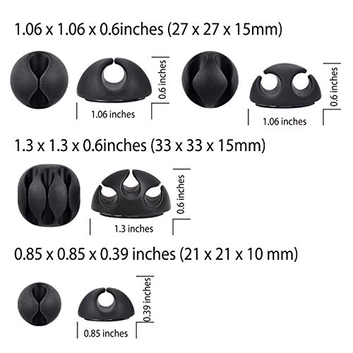 Avantree Cable Management Set: 50 Pcs Cable Ties Straps Cord Organizer (Pack Of 1) And 12 Pcs Durable Adhesive Cord Holders Cable Clips (Pack Of 1) For Headphones Phones Electronics Pc Wires #TOP6