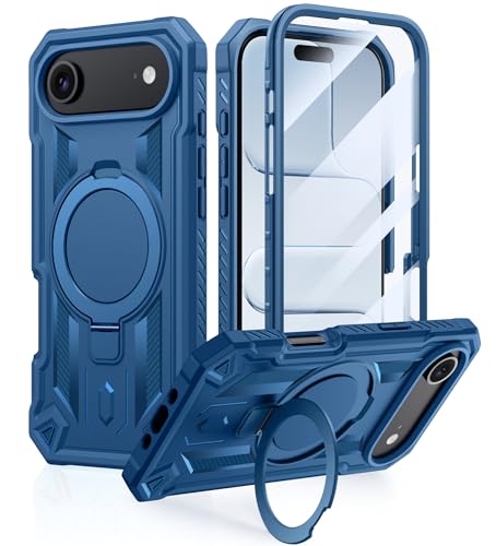 Coque Phone 17 Air antichoc bleue pour trajets et chantiers