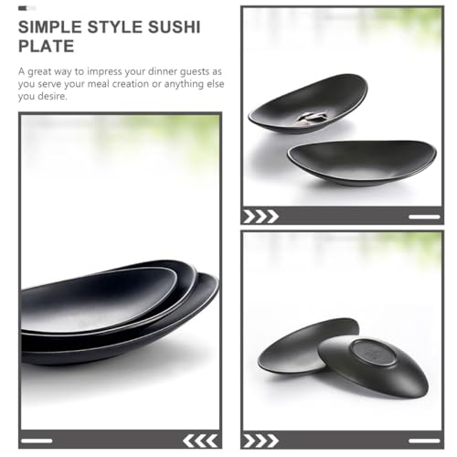 Platos pequeños de melamina para sushi Homoyoyo 2 piezas miniatura 3