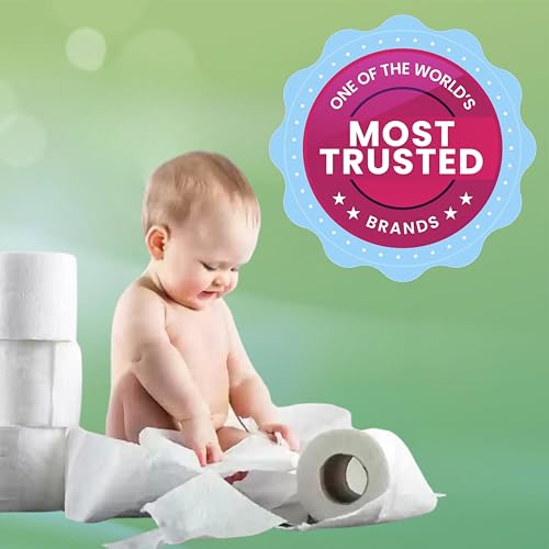 Image of Ella 2 Ply Toilet Paper Tissue Roll I Pack of 6 I 230 Pulls x 6 Rolls I 1380 Pulls I Soft and highly absorbent bathroom tissue I 100% natural virgin cellulose fiber