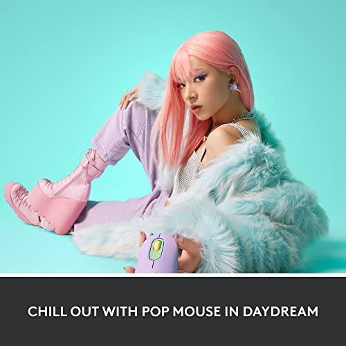 Logitech POP Mouse, Compact and Portable Wireless Bluetooth Mouse with Programmable Buttons and Quiet Clicks, Easy-Switch Between up to 3 Devices, Laptop, Tablet, PC - Daydream Mint by Logitech - Image 2