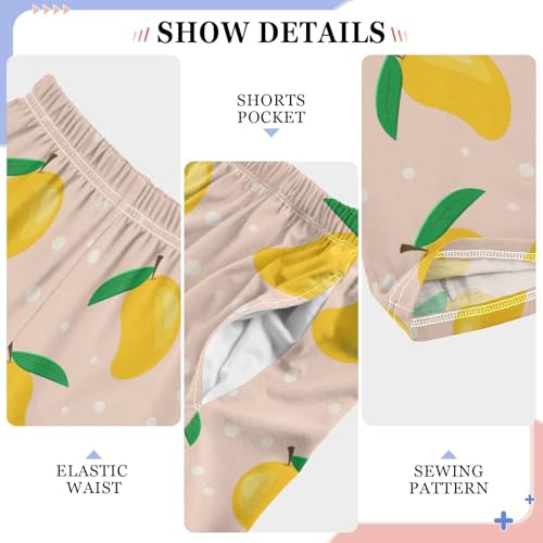 Mango Polka Dot Boys Long Pants Soft Trousers Elastic Waist Kids Lounge Bottoms with Pockets S-XL4