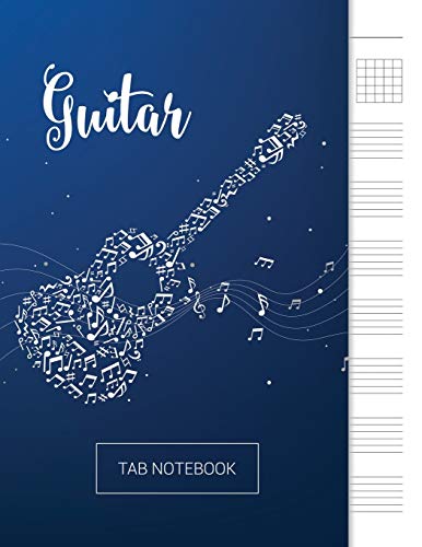 Guitar Tab Notebook: 6 String Guitar Chord and Tablature Staff Music Paper for Guitar Players, Musicians, Teachers and Students (8.5"x11" - 110 Pages) (Guitar Manuscript Books) image 3
