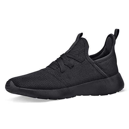 Image of Flysocks Womens Walking Sneakers Lightweight Comfortable Casual Fashion Sneakers Sports Gym Athletic Tennis Shoes, C-all Black, 7.5