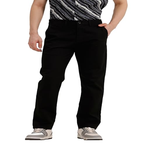 Image of BASICS Premium Cotton Stretch Formal Trousers for Men | Office Pants