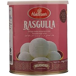 Haldiram´s Rasgulla bolitas de queso cottage en almíbar con sabor a rosa-1kg