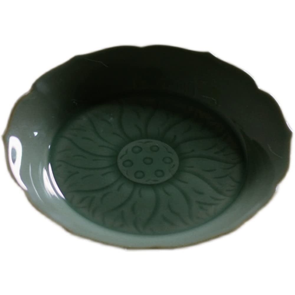 Bandeja de té Simple for el hogar, Bandeja for Servir té, cerámica Tradicional China de 17cm, Plato de Fruta de Loto, Bandeja de té, Juego de té de Kung Fu, decoración