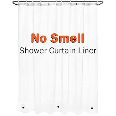 Arcedo Clear Shower Curtain Liner with Magnets, 6G PEVA Long Plastic Shower Liner for Shower Stalls or Tubs, Waterproof and Odorless Bathroom Accessories, 72 x 78 Inch Cover