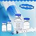 Tenare 150 Pieces Syringe Tip Caps No Needle Luer Connector Cap for Feeding Tubes Lab Supplies, Blue