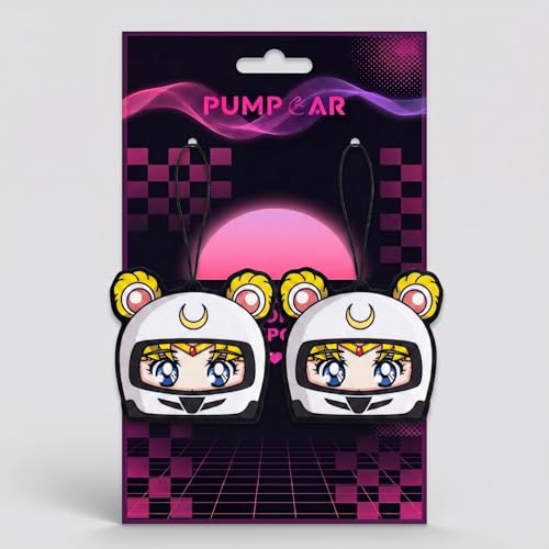 Image of PumpCar 2 pieces double-sided Moon Racer helmet hanging cartoon Vanilla-scented funny car air freshener Cool hanging for rearview mirror Car Interior Accessories Gifts