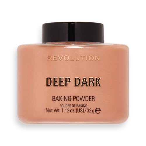 Makeup Revolution, Poudre à cuire en vrac, Deep Dark, 32g