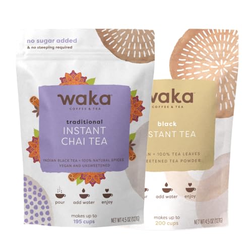 Té chai instantáneo tradicional en polvo negro sin azúcar miniatura 1