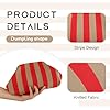 EVEOUT Dumpling Clutch for Women Woven Crochet Beach Vacation Handbag Purse Stylish Striped Bag for Party #5