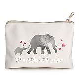 Mother and Baby Elephant Makeup Case Gift from Kid to Mommy Elephants Gift Idea Mommy Baby Mother's Day Bag Mother's Day Gift Mom Gift Cute and Lovely Gift