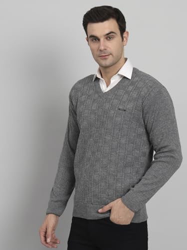 Image of eWools Men's Winterwear Woolen Striped Sweaters