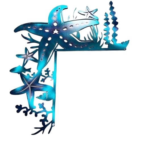 ZoCenKj 2024 Sea Turtle Metal Double-Sided Silhouette Marine Animal Wall Art, Ocean-Themed Vacation Bedroom Living Room Decor